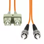 Lichtwellenleiter-Duplexkabel ProXtend FO-SCSTOM1D-005 MM OM1 SC–ST UPC, 5 m