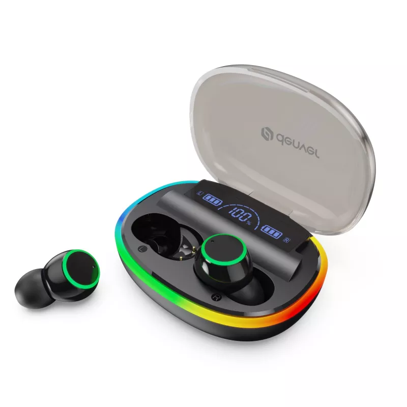 Denver TWE-55B True Wireless Bluetooth-Ohrhörer, Schwarz