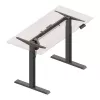 Ergo Office Höhenverstellbarer Elektrischer Schreibtisch, Grau, Max. Höhe 123 cm, 80 kg - ohne Tischplatte, für Steh- und Sitzarbeit, ER-433