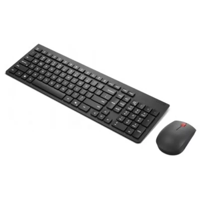 Kabelloses Tastatur-Maus-Set Lenovo Essential Wireless Combo Gen2 — schwarz, kompaktes Layout, kabellose Verbindung