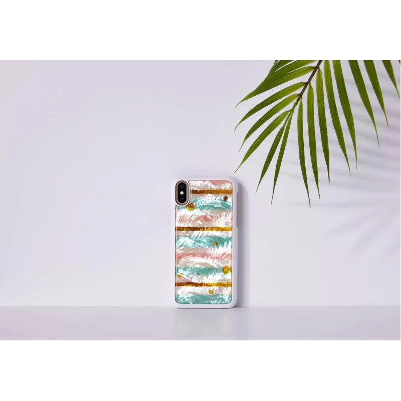 iKins Pop Mint Hülle für iPhone XS/X, weiß