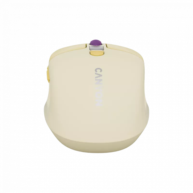 Canyon MW-26 – 2in1 kabellose optische Maus Bluetooth / 2,4 GHz – leise – 6 Tasten – 800/1200