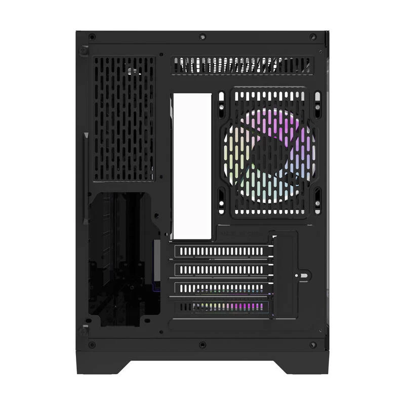 Darflash FT418 Computergehäuse + 6 aRGB-Lüfter (schwarz)