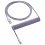 CableMod Classic Coiled CM-CKCA-CW-PW150PW-R Spiral-Tastaturkabel, USB-C auf USB-A, 150 cm, Rum Raisin