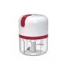 Beper P102ROB050 USB-wiederaufladbarer Zerkleinerer, 0,25 L, 30 W, Weiß/Rot