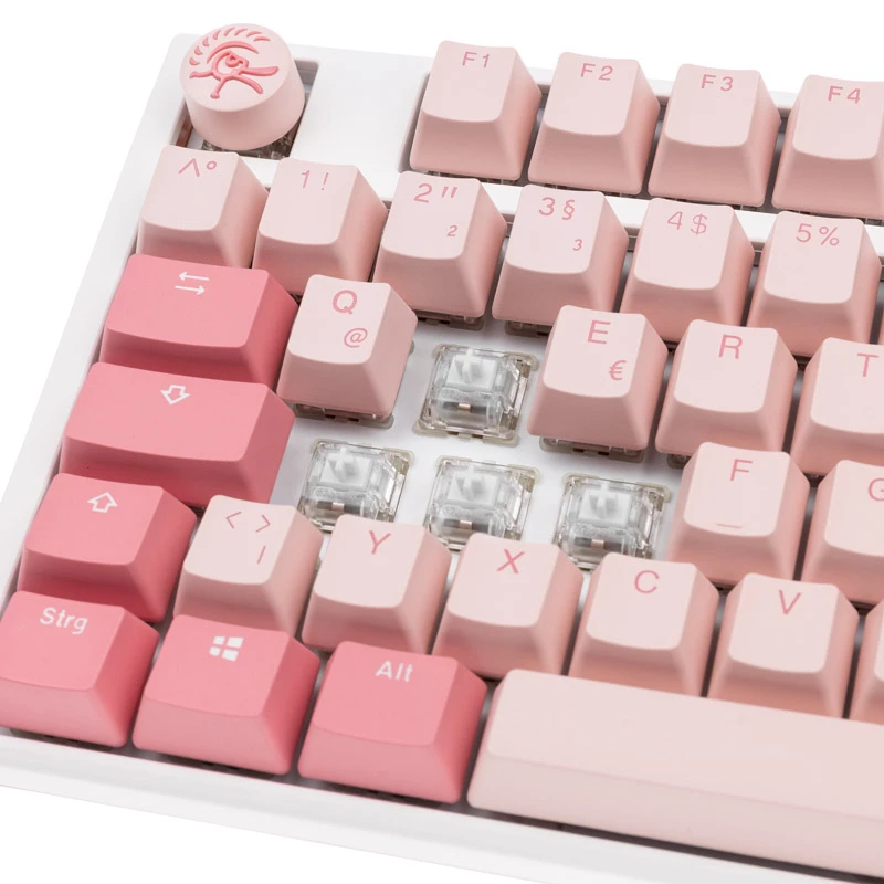 Ducky One 3 TKL Gossamer Pink Tastatur Gaming USB Deutsch Rosa, Weiß