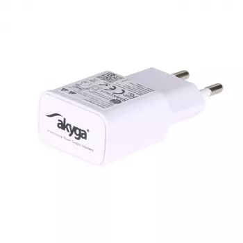 Akyga AK-CH-11 USB-A-Netzladegerät 15 W, Quick Charge 3.0, Weiß