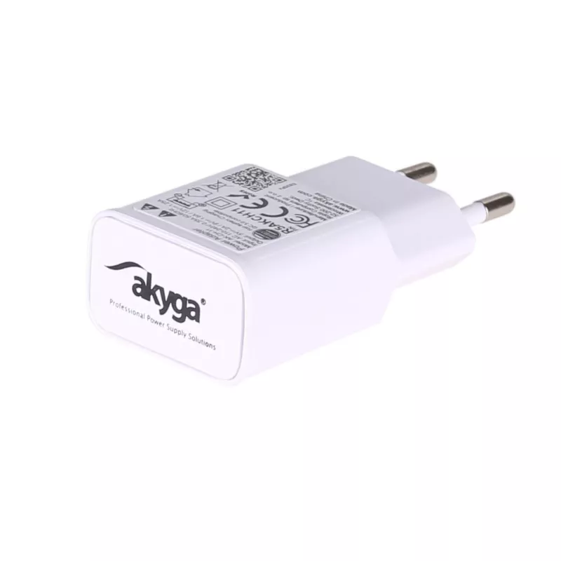 Akyga AK-CH-11 USB-A-Netzladegerät 15 W, Quick Charge 3.0, Weiß