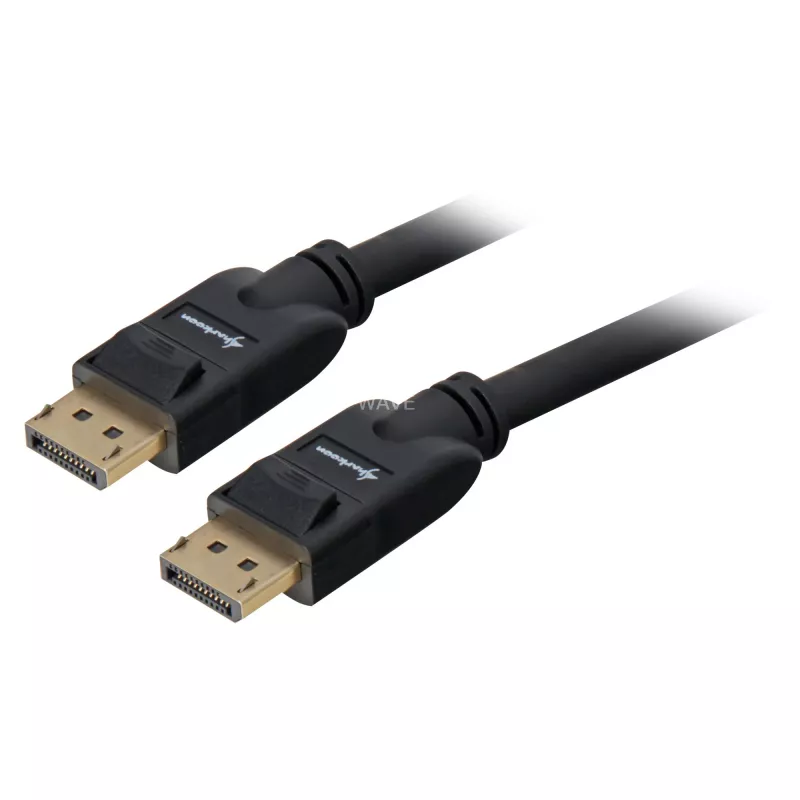 DisplayPort-Kabel Sharkoon 1.3, 4K, 1 m, schwarz