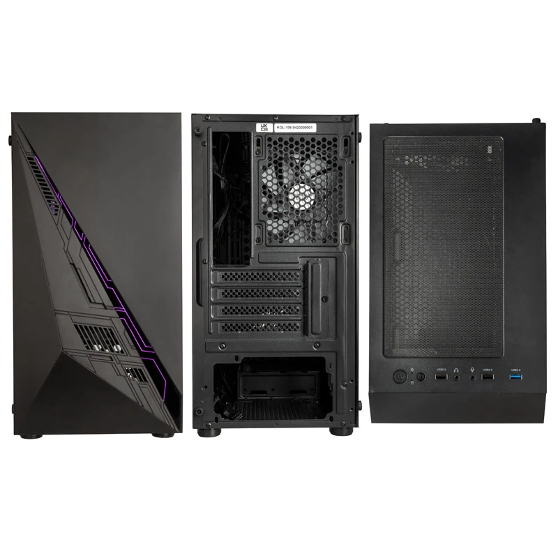 Computer-Gehäuse Kolink Inspire K2 Plus ARGB Micro-ATX Schwarz