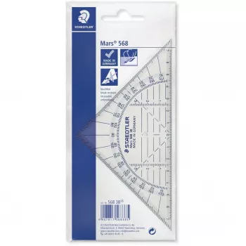 Staedtler Mars 568 38 Geodreieck, 16 cm, unzerbrechlich