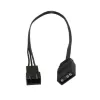 Alphacool 18602 Digital RGB LED Y-Kabel 3-fach mit JST-Stecker, 60 cm, Schwarz