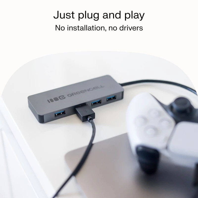 USB-Hub Green Cell HUB-GC-A4A — 4-Port-USB-A-3.0-Hub