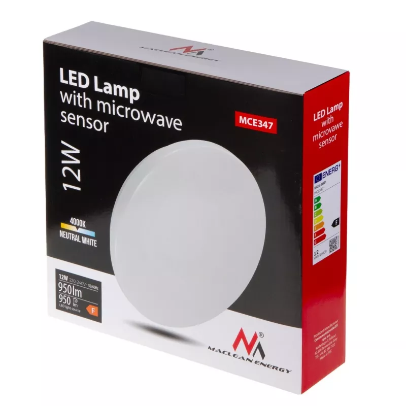 Maclean MCE347 LED-Deckenleuchte mit Dämmerungssensor