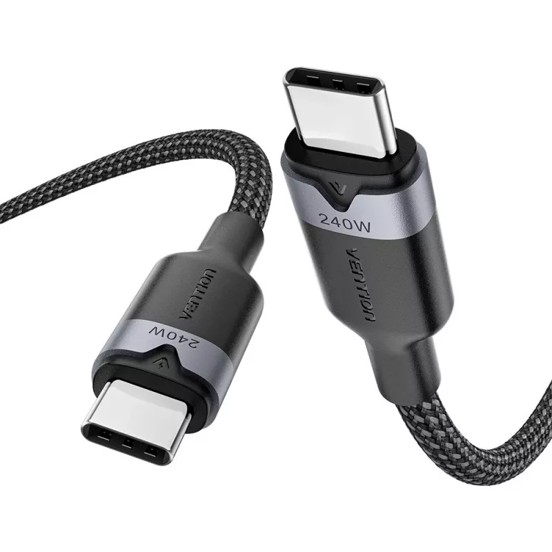 USB-C auf C 2.0 Vention 3.1 5A 240W 1m BK Kabel