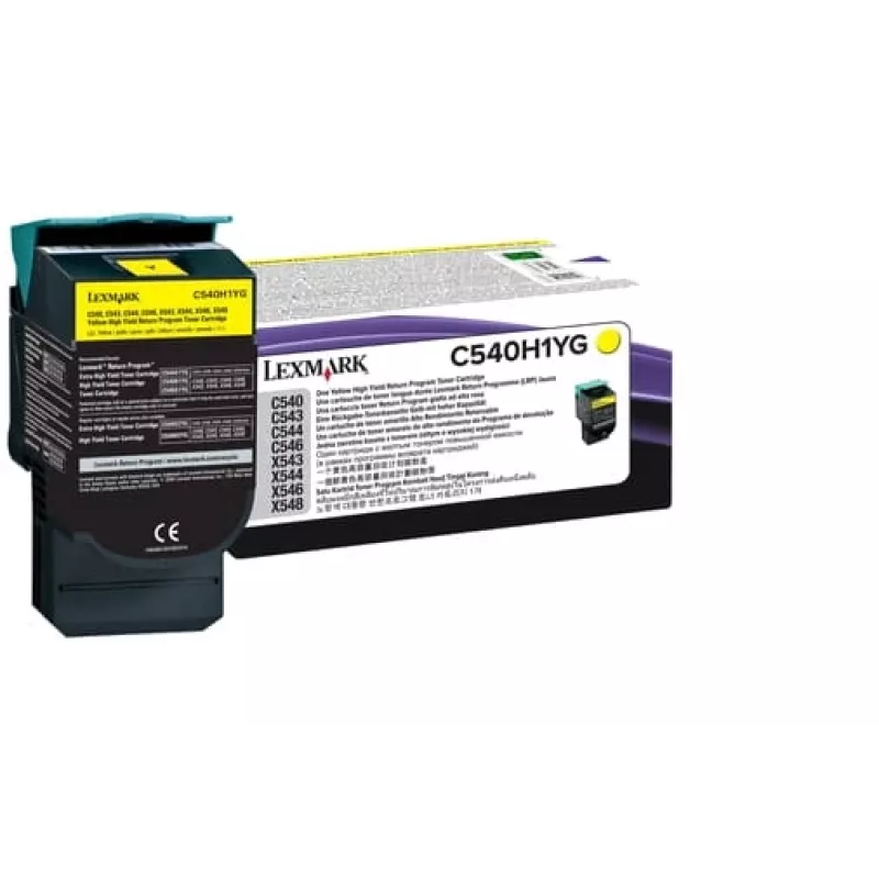 Lexmark C540H1YG Tonerkartusche, Gelb, 2.000 Seiten