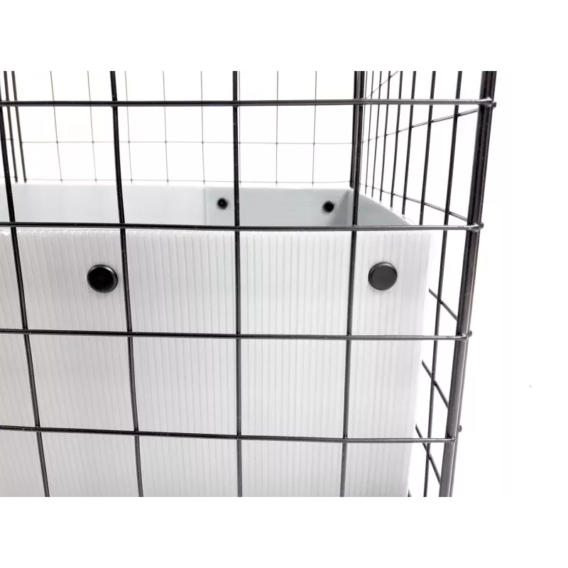 C&C Modular Käfig 3x2 110x75 cm Meerschweinchen, Igel, silbergrau
