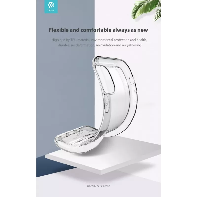 Schutzhülle Devia Ocean2 Serie für iPhone 11 Pro, transparent, schlankes transparentes Design