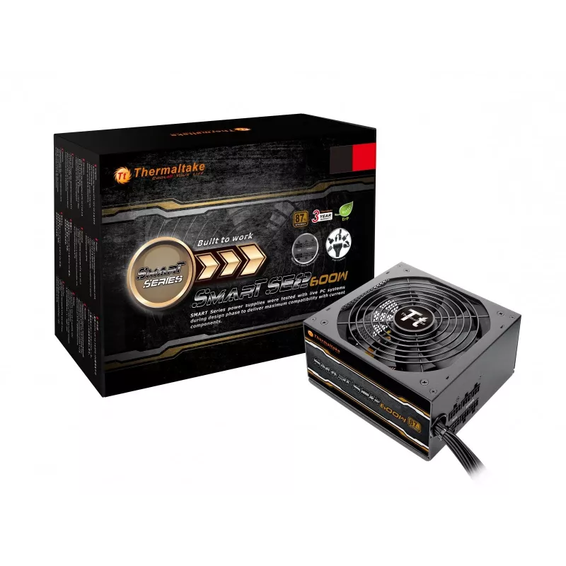 Netzteil Thermaltake Smart SE2 600W ATX semi-modular, 86% Effizienz, 120-mm-Lüfter