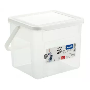 Behälter für Reinigungsflüssigkeiten Rotho Basic 4,5 l Modell 1770201100RP, transparenter Technopolymer mit Deckel und Aufhängeloch