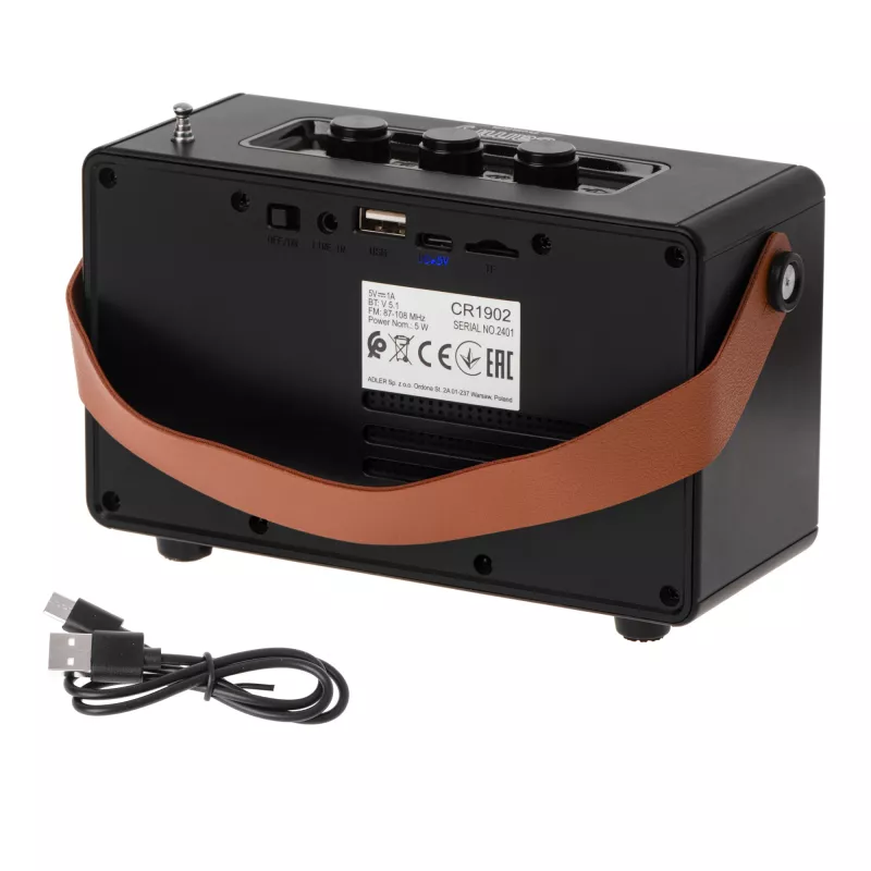 Camry Lautsprecher mit Radio | CR 1902 B | 5 W | Bluetooth | Schwarz | Kabellose Verbindung