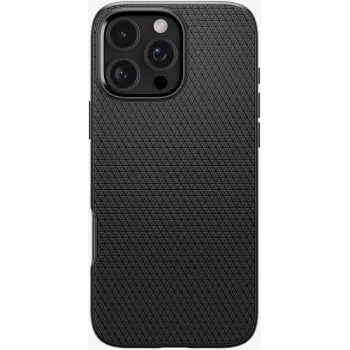 Spigen Liquid Air Matte Case für iPhone 16 Pro, Schwarz (ACS08117)