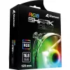 Sharkoon SHARK Disc RGB 120-mm-Gehäuselüfter, transparent