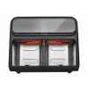 Amica AFM 7020 Doppel-Heißluftfritteuse, 8 L, 2400 W, Schwarz