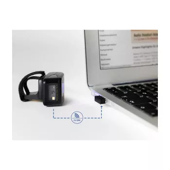 DeLOCK USB-Dongle kabelloser Barcode-Scanner 2,4 GHz Schwarz USB A