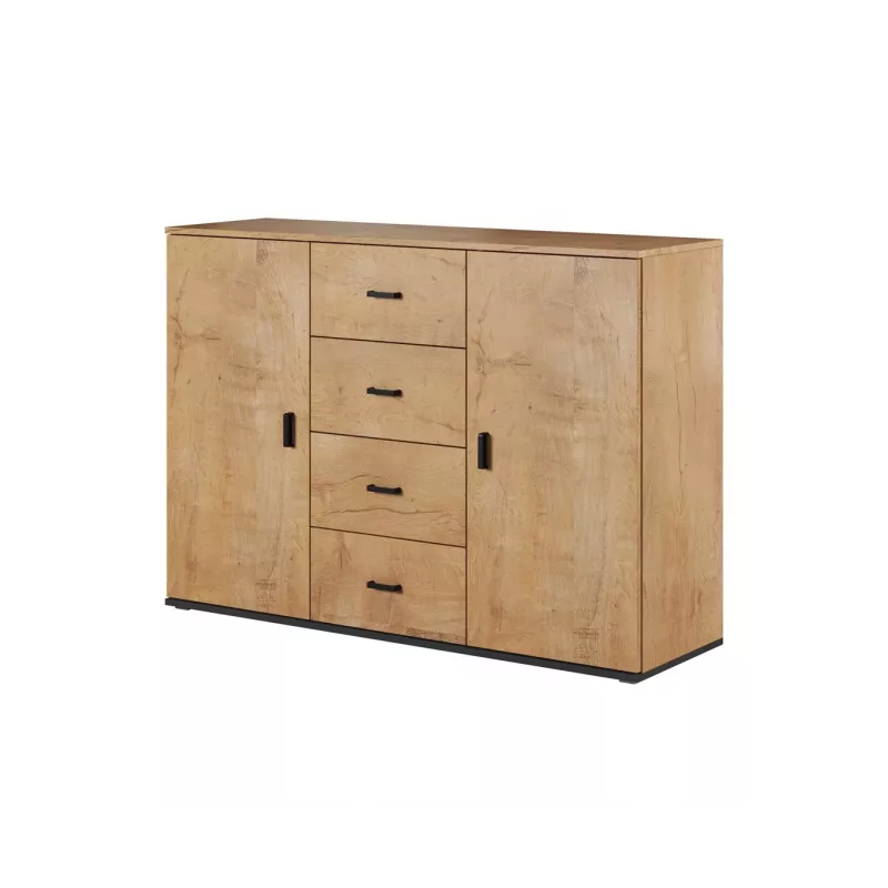 Cama living room sideboard UNI lefkas oak/Schwarz