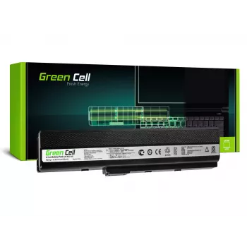Akku Green Cell AS02 für ASUS K52 Serie — Li‑Ion 4400 mAh, 11,1 V, 6 Zellen, schwarz