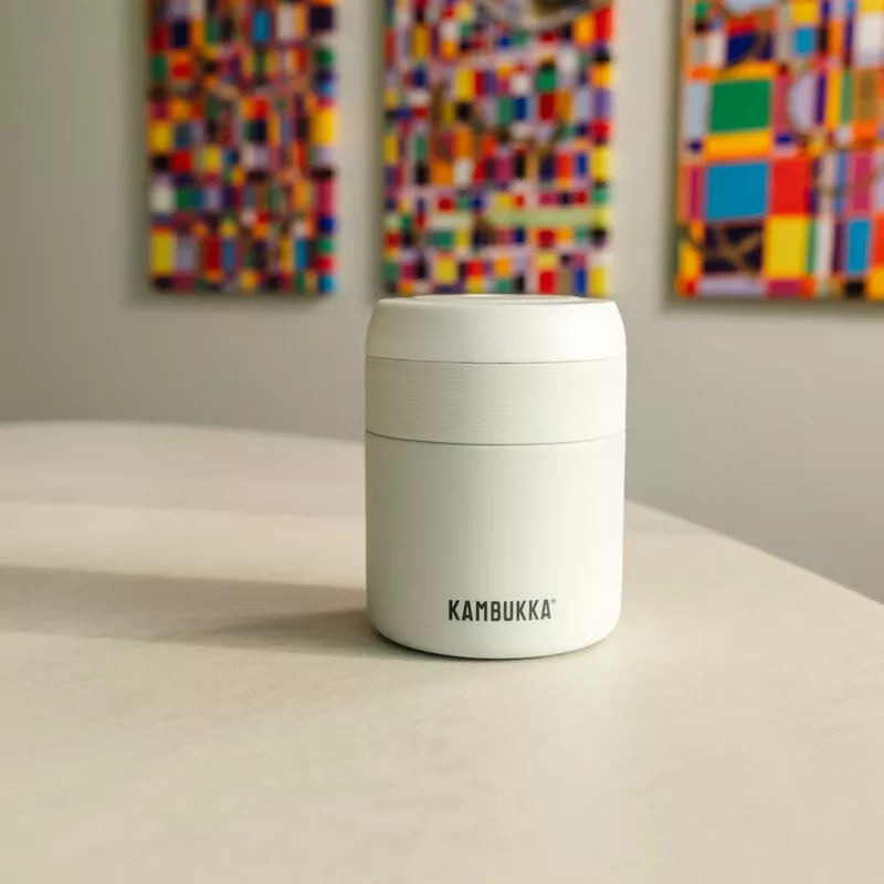 Essen-Thermoskanne Kambukka Bora 600 ml Chalk White (11-06013)