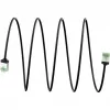Goobay Ultra-Flexibles CAT 8.1 Patchkabel schlank U/FTP schwarz - extra-kurzer Stecker 99,9% (74353)