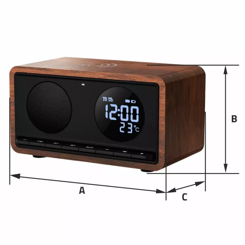 Manta RDI912B Rimini Radiowecker, schwarz