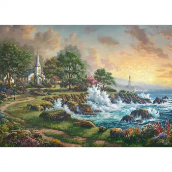 Thomas Kinkade Studios: Kleinod am Meer, Puzzle 1000 Teile
