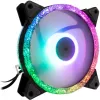 INTER-TECH Argus RS-07 RGB 120-mm-Gehäuselüfter-Set, 3er-Set, mit Fernbedienung, Schwarz
