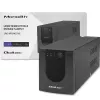 Qoltec Monolith 53775 Line-Interactive USV, 1200 VA (1,2 kVA) / 720 W, AVR, 4 AC-Steckdosen, schwarz