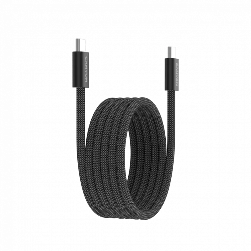 CANYON Kabel OnWire 60MG C-C 60W Magnet Geflochten 1m Schwarz