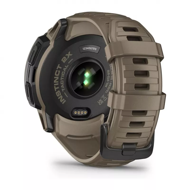 Garmin Instinct 2X Solar Tactical Edition 2,79 cm (1,1) MIP 50 mm Digital 176 x 176 Pixel Touchscreen Grün GPS (Satellit)