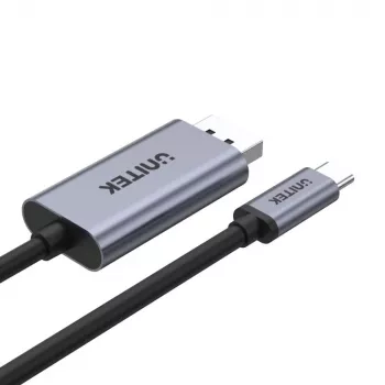 UNITEK V1409A Kabeladapter USB-C DisplayPort Schwarz, Grau