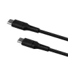 FIXED Liquid Silicone Kabel USB-C/USB-C, 0,5m, 60W, Schwarz | Fixed