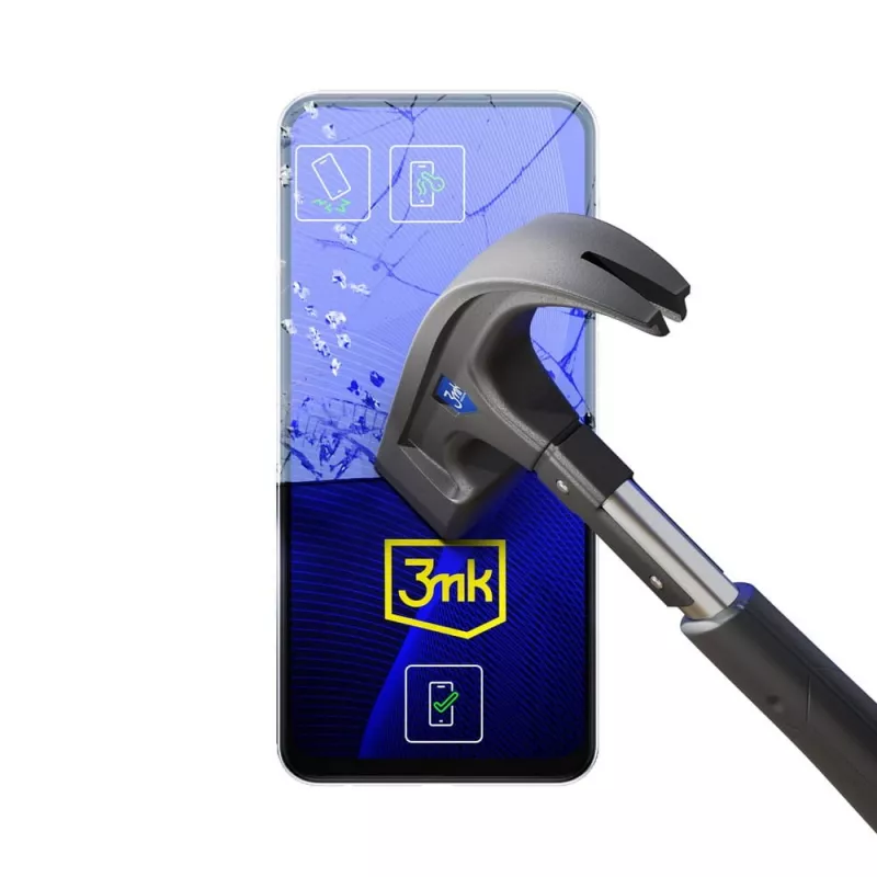 3MK FlexibleGlass Hybridglas-Displayschutz für Samsung Galaxy S23 (S911), 6,1 Zoll, 7H