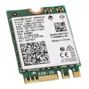 Intel Wireless-AC 9260 - Netzwerkadapter - M.2 2230 - 802.11b, 802.11a, 802.11g, 802.11n, 802.11ac, Bluetooth 5.0