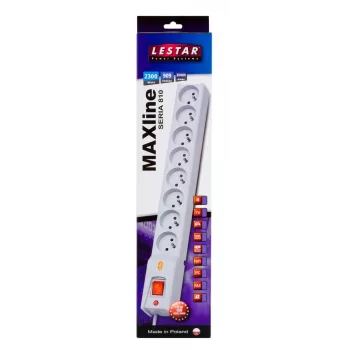 Überspannungsschutz Lestar LX 810 1L, 5,0 m Kabel, grau