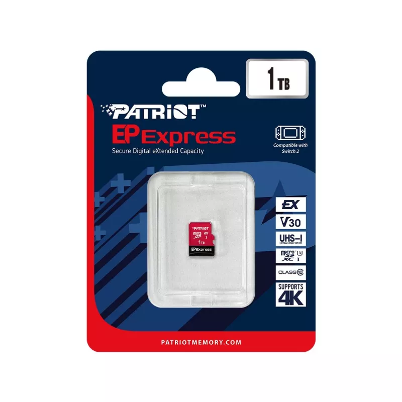 Patriot microSDXC-Karte 1 TB Express 800/600 MB/s PEF1TEPEXMCX