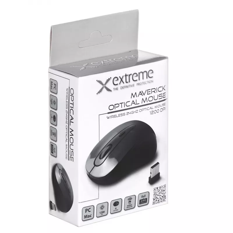 Esperanza Extreme Maverick XM104K kabellose optische Maus 2,4 GHz, 1200 DPI, schwarz