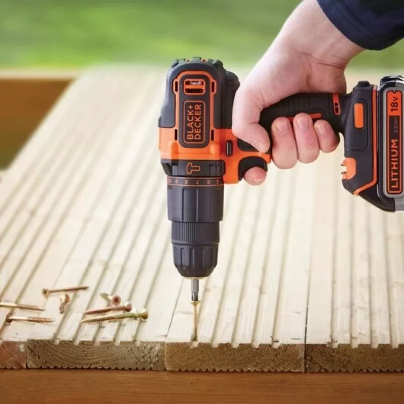 Black & Decker BDCHD18K1B2-QW Bohrmaschine 1400 U/min