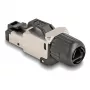 DeLOCK 86016 Drahtverbinder RJ45/LSA Schwarz Silber Stecker