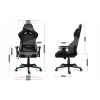 Huzaro Force 6.2 Grau Mesh Gamingstuhl