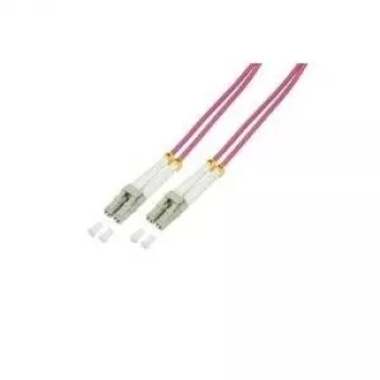 Logilink - Patchkabel - LC Multi-Mode (M) - LC Multi-Mode (M) - 20 m - Glasfaser - 50/125 µm - OM4 - halogenfrei - heather violet (FP4LC20)